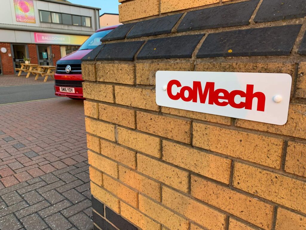 CoMech Exterior Signage